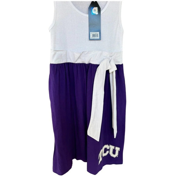 NWT Chicka-D TCU Game Day Baby Doll Bowtie Dress Size XL - Picture 4 of 5